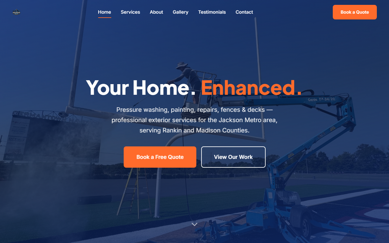 Enhanced Home Care — a live client website built by Pine Point Digital